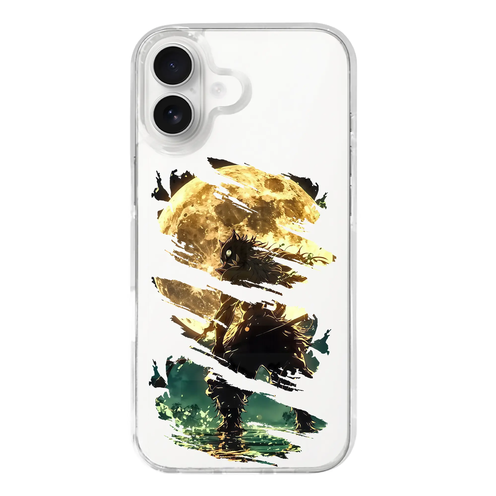 鬼滅の刃 グッズ,嘴平 伊之助 - iPhone 17シリーズ 透明スマホケース – 薄型・耐衝撃・精密フィット保護カバー